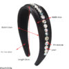 Wholesale Korean Style New Style High-End Pearl Rhinestone Headband for Women, Simple, Fashionable and Beautiful, Versatile Hair Accessories for Going Out