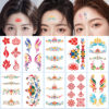 Wholesale 10 Sheets/Pack of New Domestic Dunhuang Painted Eyebrow Tattoo Stickers for School Teachers to Reward Toy Arm Stickers