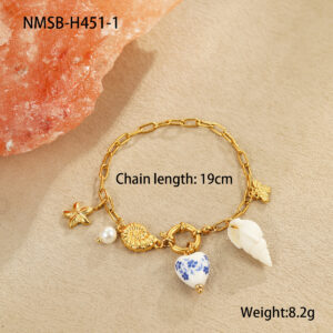 Nmsb-h451-1 conch bracelet / 18K