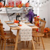 Wholesale Halloween Pumpkin Embroidered 3D Table Runner, Xu'ai Tablecloth, Party Decoration Tablecloth