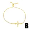 Wholesale Fashion Geometric Copper 18k Gold Plated Artificial Gemstones Bracelets In Bulk