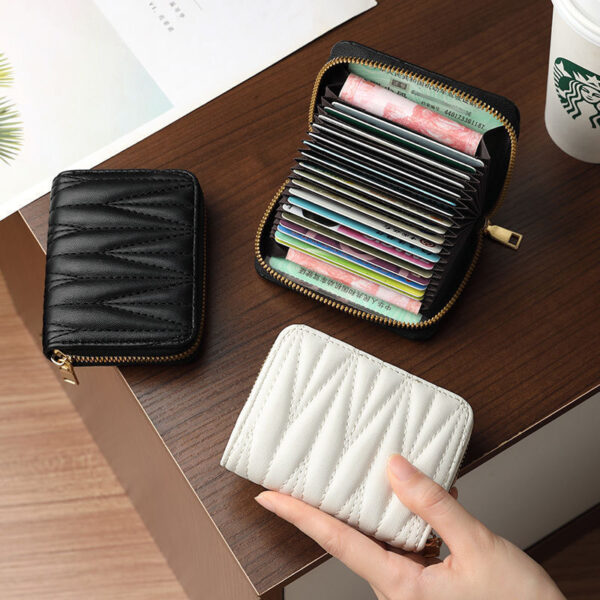 Wholesale Card Bag Women's Exquisite High-end High-end Sense New Multi-Card Small Anti-degaussing High-value Change ID Bag for Women
