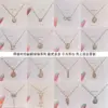 Fashion Heart Shape Titanium Steel Pendant Necklace Inlay Zircon Stainless Steel Necklaces 1 Piece