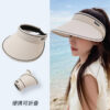 Wholesale Women's Visor Hat 2025 New Trendy Brand Face-Covering Cycling Wide-Brim Summer Sunshade Open-Top Beach Sun Hat