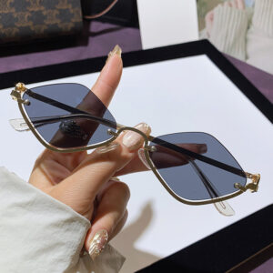 gold frame full gray
