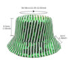 Wholesale Amazon New Sequin Performance Basin Hat Men's and Women's Outdoor Sunshade Fisherman Hat Japanese and Korean Spring Summer Striped Stage Hat