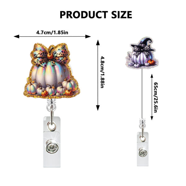 oly-1657ae8e6fdc19f1b002c0663fbdb047 Wholesale Halloween series pumpkin ghost easy-open buckle, retractable rotating doctor and nurse ID card clip, alligator clip easy-open.