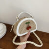 Wholesale Straw bag small cherry shoulder bag crossbody bag