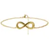 Wholesale Basic Simple Style Infinity Stainless Steel Women's Anklet