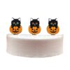 Wholesale Factory Direct Sales in Stock Popular Halloween Food Grade Silicone Glue Pumpkin Beads Teether Burnt Beads New