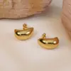 Wholesale Ion Plating (IP) 18K Gold Plated Geometric 304 Stainless Steel Simple Style Waterproof Non Tarnish Ear Studs