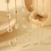 Wholesale PVD Coated Real Gold Plated 18K Gold Flower Shell 304 Stainless Steel Simple Style Classic Style Waterproof Non Tarnish 304 Stainless Steel Necklace