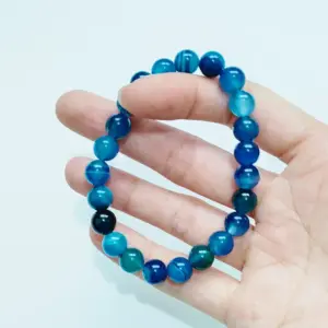 Lake Blue Stripes Agate