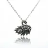 Wholesale Sweet Simple Style Swan Copper White Gold Plated Zircon Pendant Necklace In Bulk