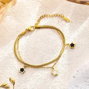 7744 Five-Pointed Star Bracelet / Gold