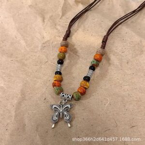 Colorful bead butterfly