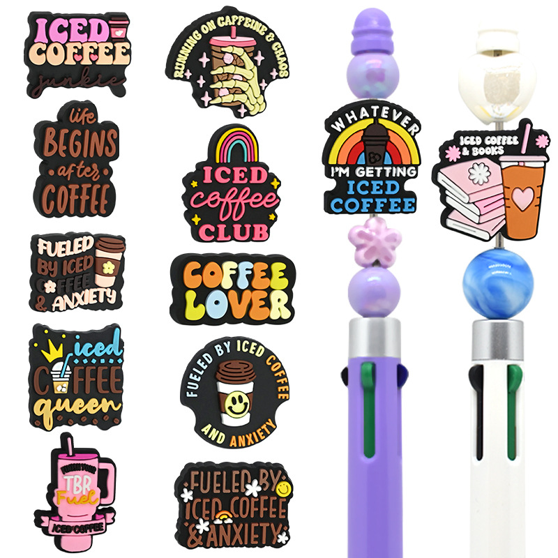 Wholesale Cartoon coee letter bead