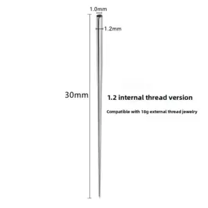 Straight Rod Internal Thread 1.0*1.2