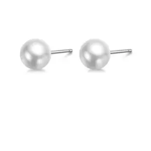 925 Silver Needle Ear-Caring Pearl / 925 Silver