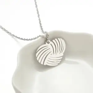 Heart Necklace / Steel Color