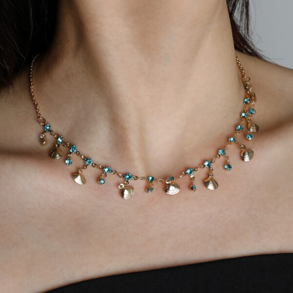 Wholesale Diamond Butterfly Necklace Colored Diamond Clavicle Chain