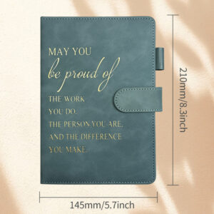 Gray green single book with hemming buckle