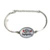 Wholesale Teaching work Bracelet Apple Teachers' Day Bracelet Retro Metal Time Gem Bracelet Factory Outlet
