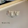 Wholesale 1 Pair Elegant Glam Bow Knot Inlay Alloy Artificial Pearls Drop Earrings