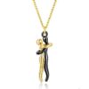 Wholesale Cross-Border Temu Aliexpress Popular Personalized Hug Necklace Creative Boys and Girls Hugging Couple Pendant Necklace Women