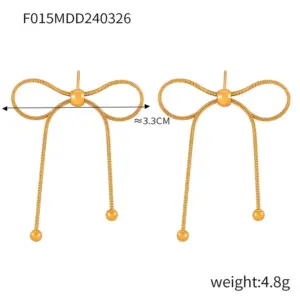 MDXF057-Gold Earrings