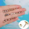 Wholesale Ear Cartilage Rings & Studs Geometric Brass Gem