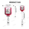 Wholesale New type of blood bag with oil discharge, medical staff acrylic badge scroll, retractable clip pendant, easy-to-pull ID gift