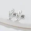 Wholesale PVD Coated 18K Gold Real Gold Plated Fox Lion 304 Stainless Steel Fashion Waterproof Non Tarnish Ear Studs