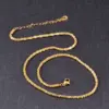 Wholesale PVD Coated Real Gold Plated 18K Gold Geometric 304 Stainless Steel Titanium Steel Basic Waterproof Non Tarnish 304 Stainless Steel Titanium Steel Necklace