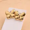 Wholesale Electroplating Golden Plated Coffee Beans Round Heart Shape 304 Stainless Steel Casual Modern Style Simple Style Handmade Polishing Enamel Earrings Ear Studs