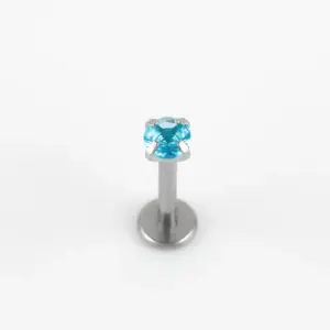 Lake Blue Zirconium round / 1.2*8 * 3mm