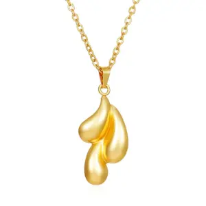 Three Drops Necklace Gold One MS-542