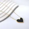 Wholesale Heart Shape Stainless Steel Titanium Steel Sweet Necklace
