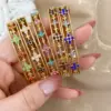 Wholesale Elegant Cross Pattern Titanium Steel Bracelet High-End Design Sensation Small Audience Gold Plated