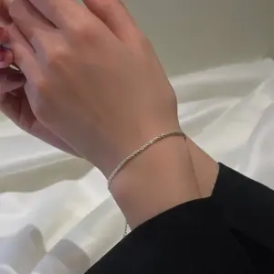 【XKB0213】Gypsophila Bracelet / Steel Color