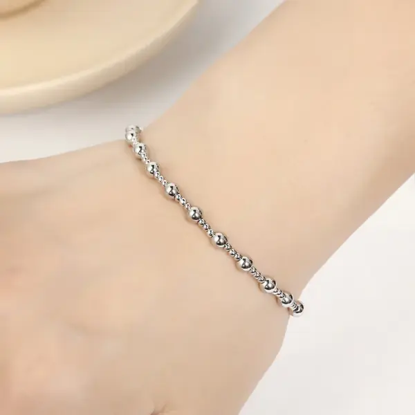 Basic Geometric Stainless Steel Plating Bracelets 1 Piece