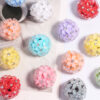 Wholesale DIY Daisy Flower Ball Polymer Clay Straight Hole Beads