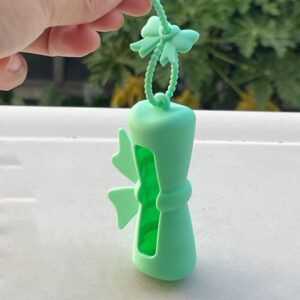 Protective case + bow tie / mint green bow