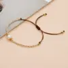 Casual Simple Style Round Artificial Crystal Freshwater Pearl Beaded awstring Braid Bracelets