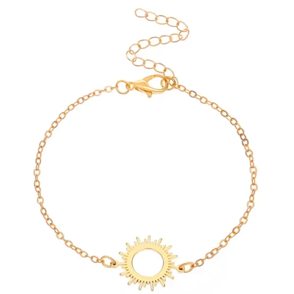 Simple Style Classic Style Snowflake 304 Stainless Steel Zircon Bracelets In Bulk