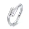 Wholesale 1 Piece Fashion Solid Color Copper Plating Open Ring