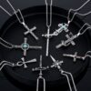 Wholesale Ins Style Necklace Men's Versatile Cross Sweater Chain Internet Celebrity Trendyy Aessories Titanium Steel Necklace