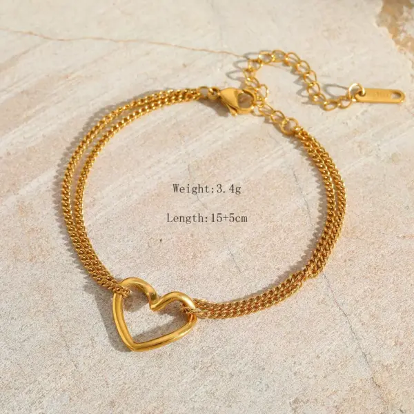 18K Real Gold Plated 304 Stainless Steel PVD Coated Solid Color Simple Style Pendant Necklace For Women's