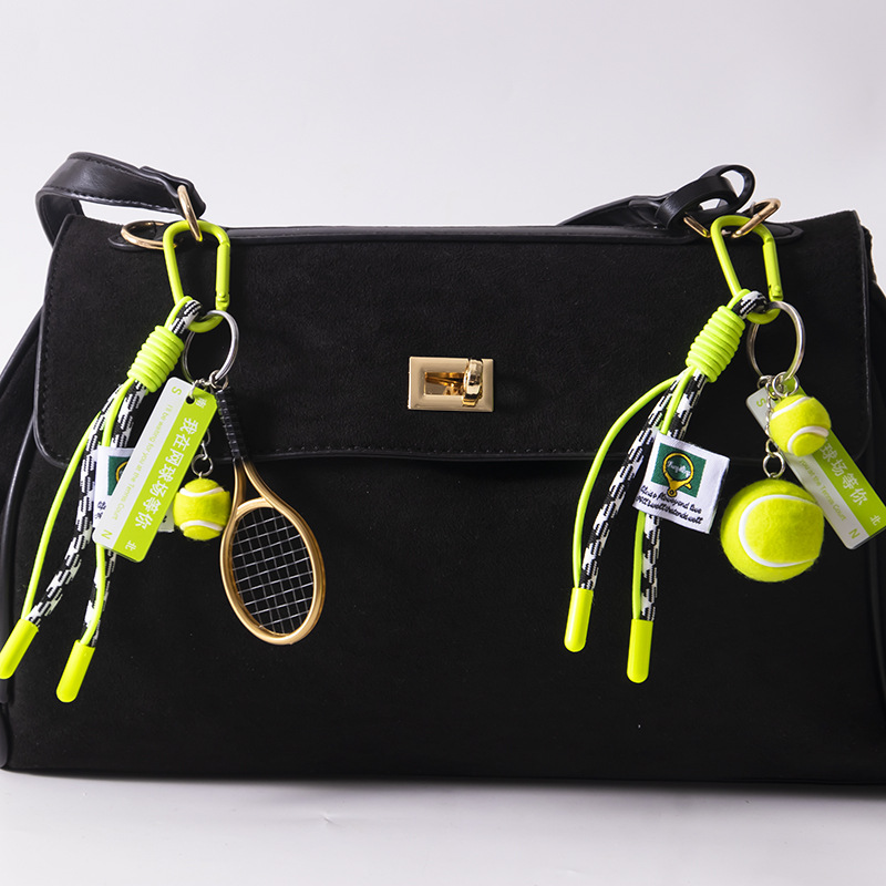 Wholesale Tennis Keychain Srts Series Bag Pendant Woven Rope