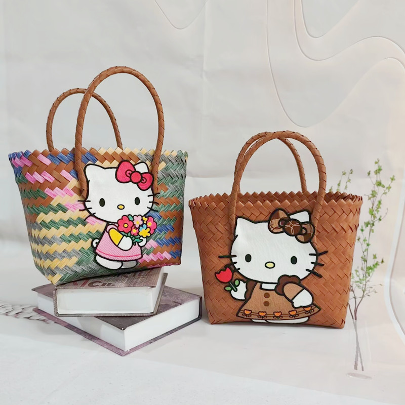 Wholesale Little Red Riding Book Woven Bag Shoulder Bag Women's Bag Large Capacity Mummy Bag Travel Handbag